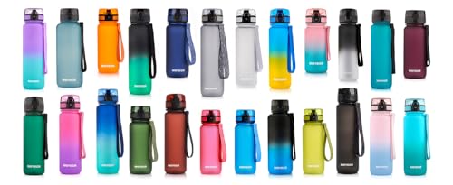 meteor Trinkflasche Kinder auslaufsicher 500 ml Tritan BPA-frei Schwarz – Ansicht 4