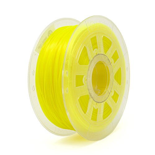 Gizmo Dorks 3mm (2.85mm) PLA Filament 1kg / 2.2lb for 3D Printers, Translucent Light Yellow