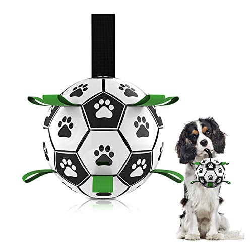 DLQYDM Dog Soccer Ball, Outdoor Dog Toys and Dog Water Toy, Dog Tug Toy, Interactive Dog Toys for Small & Medium Dogs (6 Inch) DLQYDM Dog Soccer Ball, Outdoor Dog Toys and Dog Water Toy, Dog Tug Toy, Interactive Dog Toys for Small & Medium Dogs (6 Inch)