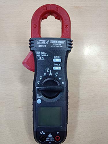 Kusam Meco-KM035 3-5/6 Digits, 6000 Counts & 600 Amp for AC/DC True RMS digital clamp meter with EF detection.