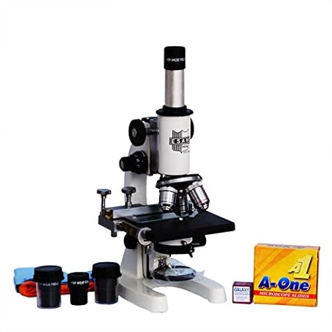 INDIA ESAW Mm-01 Medical Microscope With 50 Blank Slides And Cover Slips (Contains 10X,45X 100X Oil Immersion Objectice, 10X 15X Wf Eye-Piece) Cover