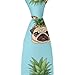 MZERSE Fashion Neckties Mens Shirt Uniform Skinny Tie for Business Holiday Necktie Pineapple Pug