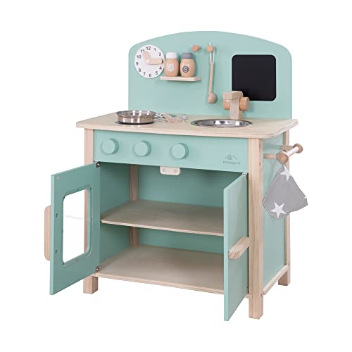 roba Spielküche, weiß, natur, mauve/rosa Spielzeug-Küchenzeile mit 2...