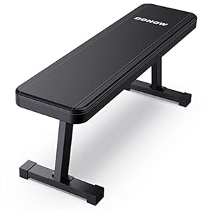 Flat Weight Bench, Workout Exercise Bench Strength Training Bench Press for Home Gym Easy Assembly 600LBS