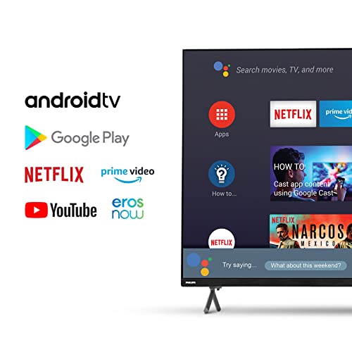 Image of Philips 139 cm (55 inches) Borderless Series 4K Ultra HD Android Smart LED TV 55PUT8115 /94 (Black)