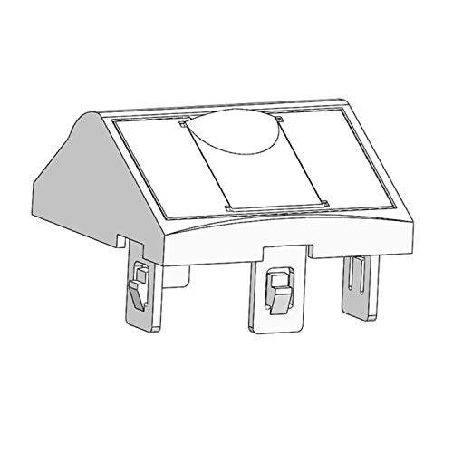 Módulo inclinado 45X45 con antipolvo con 1 conector de la Cat.6 tipo UTP, gama 45, acabado blanco nieve, 4,5 x 4,5 x 7 centímetros (referencia: ID83/4) Cover