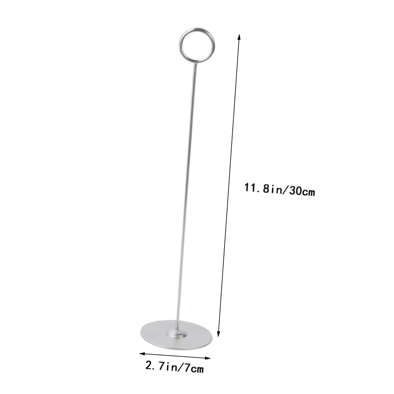 COLLBATH 5pcs Stainless Steel Table Number Holders for Events Card Holders for Table Numbers Tall