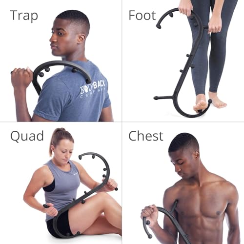 Image of Body Back Companys Body Back Buddy Trigger Point Therapy Self Massage Tool - Lower Back Massager - Neck Massager - Shoulder Massager - Myofascial Release Tool - Deep Muscle Massage (Black)