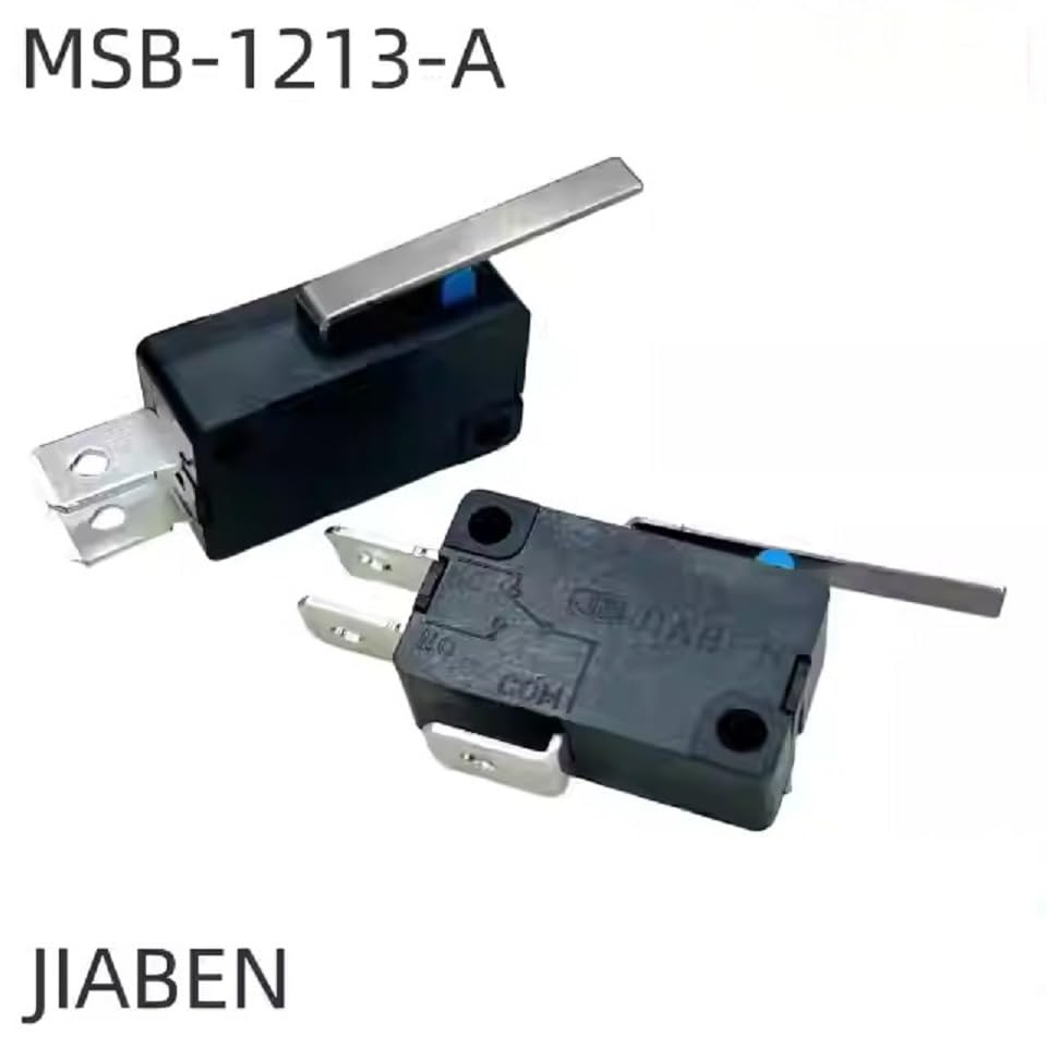 MSB-1213-A Compatible Micro Switch with Long Lever, Replacement for JIABEN MSB-1213-A, 20A 36V / 16A 48V DC, Power Cutoff Limit Switch