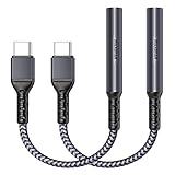 【Puce DAC pour une qualité sonore supérieure】Dongle USB C vers Aux Audio intégré avec une puce DAC puissante qui permet jusqu'à 24 bits/96 Khz. Fournit une transmission sans perte du signal audio et fournit une transmission de musique sans faille et une qualité sonore HIFI.