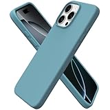 ORNARTO Compatible with iPhone 16 Pro Max Case 6.9', Slim Liquid Silicone 3 Layers Soft Gel Rubber Shockproof Protective Case with Anti-Scratch Microfiber Lining-Cactus
