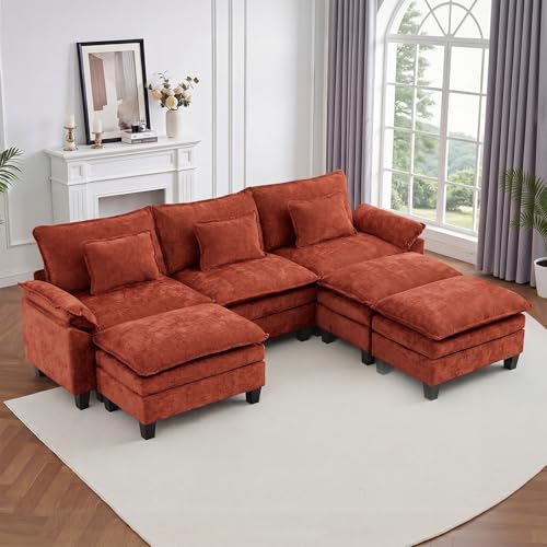 Image of IPKIG 117 inch Modular Cloud Couch with Storage, C Shaped Sectional Sofa