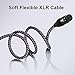 MIKIZ XLR Cables Braided 6ft 6 Packs Premium 3 Pins Balanced XLR Male to Female Audio Cable