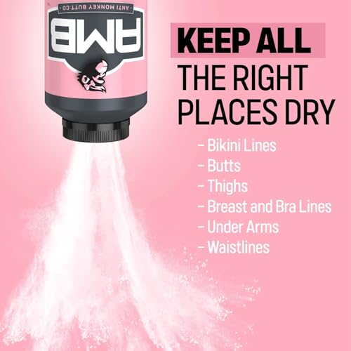 Image of Anti Monkey Butt Body Powder for Women - Talc-Free Anti Chafing Powder for Sweat, Friction, & Itch Relief - Calamine Body Powder for Thigh Chafing, Skin Irritation, & Odor Control - 8 oz