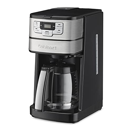 Cuisinart Automatic Grind and Brew 12-Cup Coffeemaker with 1-4 Cup Setting and Auto-Shutoff, Black/Silver (DGB-400C) by Cuisinart - Used condition - CA$111.82