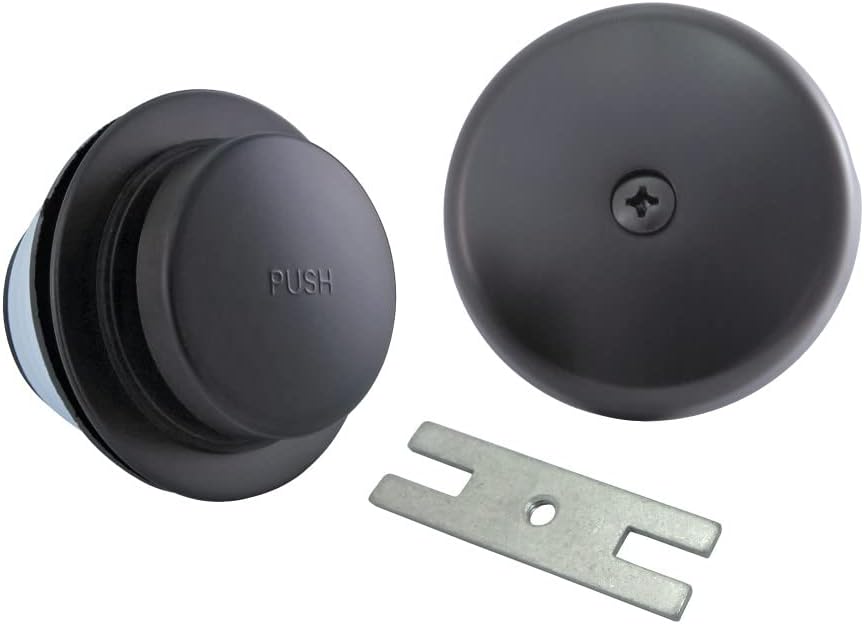 Kingston Brass DTT5302A6 Easy Touch Toe-Tap Tub Drain Kit, Polished Nickel