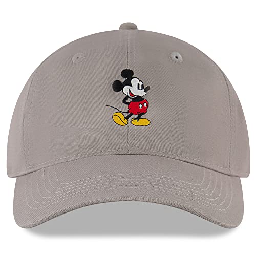 Disney Men's Baseball Cap, Mickey Mouse Adjustable Hat For Adult, Warm Grey, One Size #TOP1