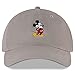 Disney Men's Baseball Cap, Mickey Mouse Adjustable Hat for Adult, Warm Grey, One Size