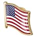 LAVALINK 1pc Drapeau Américain Pin Badge en Métal Émail Broche Épinglette États-Unis États-Unis Drapeau Épinglette Nouveauté Accessoires