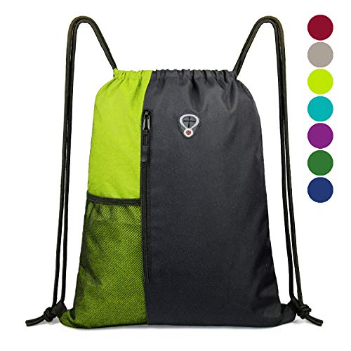 Gym-Bag-Drawstring-Backpack-for -Women Sports Backpack With Water Bottle Mesh Pockets