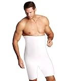 Insta Slim Mens Compression Waist Trimming Undershorts 3XL White, the Magic is in the Fabric!