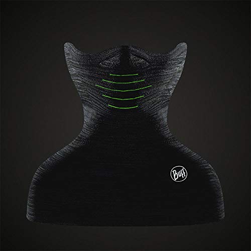 Buff DryFlx+ Neckwarmer Black braga de cuello para correr de noche en la ciudad 3