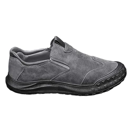 Generisch Zapatillas deportivas de moda para hombre para primavera y, parte inferior plana, malla transpirable ligera, sin cordones, cómodas, lisas, sencillas. Características: zapatos para hombre 46,