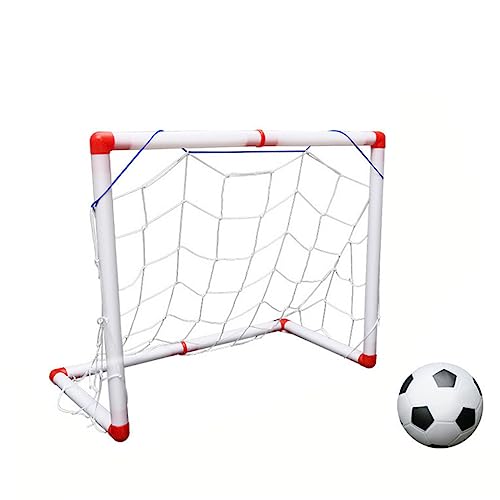 BELLIFFY Portería De Fútbol De Juguete para Niños De 56 Cm Juegos De Portería para Niños con Red De Fútbol Y De Aire