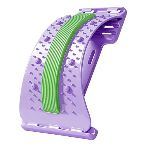 Rückenstrecker Gerät Verstellbar, Unterer Rücken Strecker 3 Stufen Verstellbar,Rutschfester Massagegerät Wirbelsäulenkorrektor Für Muskelerholung Fitness Männer Frauen Workout Zu Hause