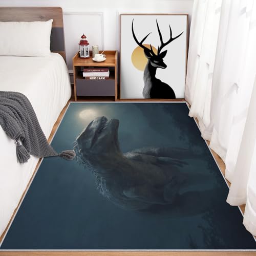 Tapis de salon dinosaure facile à nettoyer pour chambre d'enfant - 6