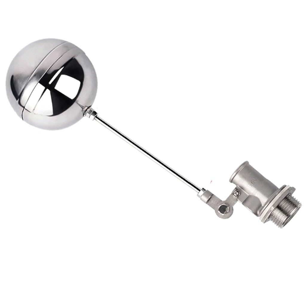 Valvola a galleggiante in acciaio inossidabile, 1 valvola a sfera galleggiante regolabile da 1/2" 3/4" 1", regolatore di livello 'acqua con valvola a sfera galleggiante in acciaio inossidabile 304 for