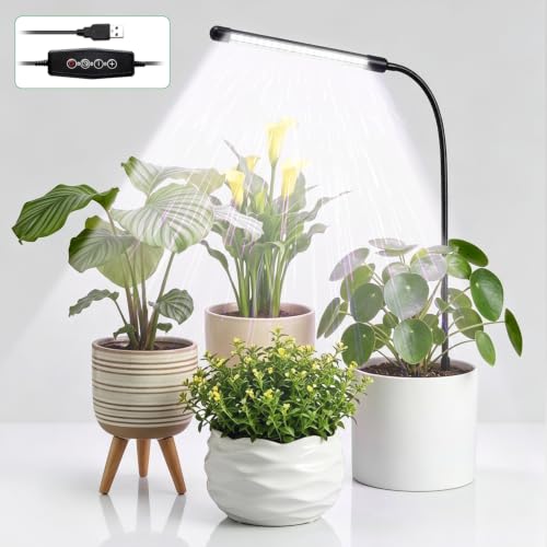 Plant Grow Light,48LED White Red 6000K Full...