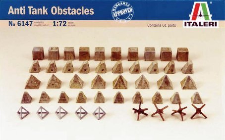 Obstacles pour char Italeri 6147 accessoires militaires 1/72 édition complète