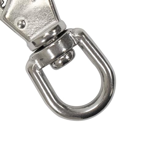 Scuba Choice Swivel Eye Snap Hook 11.8cm Stainless Steel (3 Pack) – Heavy-Duty Marine Hardware 16mm Opening for Docking, Rigging, Anchoring, Rope Fastening, Outdoor and Boating Use - Thumbnail 4