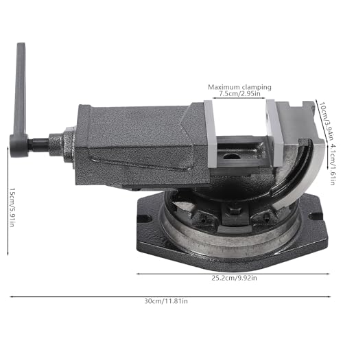 Étau de machine 2 axes pour éliminer les vibrations de perçage sur table en croix - 3