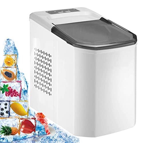Fabricante De Cubos De Gelo, MáQuina De Gelo De 1,5L, Bancada Pronta Em 8 Minutos, Com Colher De Gel