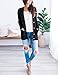 MEROKEETY Women's Long Sleeve Cable Knit Sweater Open Front Cardigan Button Loose Outerwear Black