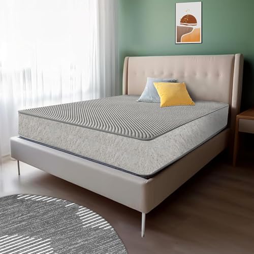 Image of Rosebell Dual Comfort Mattress t (72X47X6) Breathable Knitted Fabric 6 Inch Double Size Mattress, Medium Firm