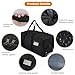Teamkio 2 Pack Travel Duffle Bag with Wheels, 92L Large Multi-Purpose Waterproof Holdall Luggage Bags, Foldable Wheeled Duffle Bag with Rollers for Moving, Camping, Sports, Outdoor (75x35x35cm)