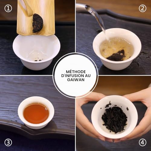 LWXLJMJZC-Thé Puerh Mûr-Mini-Gâteau (96 Tassen) Pu-erh Fermenté-Pu-erh en Tube de Feuille de Bambou-200g Puerh Tea – vue 5