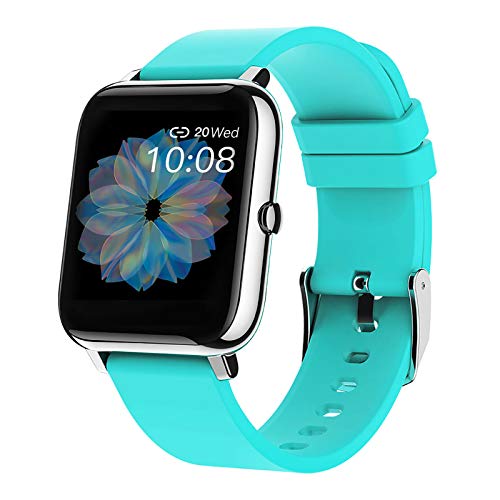 joyliveCY SqaFiit Smartwatch mit Pulsmesser, Fitness Armbanduhr mit Blutdruck Blutsauerstoff Schlafen, Fitness Tracker Schrittzähler Kalorien Stoppuhr