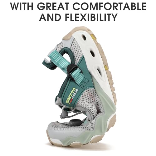 Image of HUMTTO Women's Amphibious Water Shoes - Closed Toe Hiking Sandals Summer Outdoor Water Sandal Non-Slip River Shoes Quick Drying Aqua Shoe