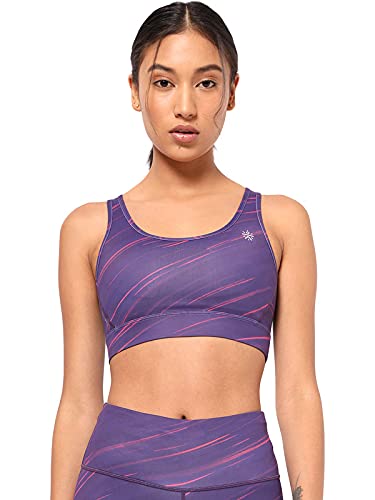 Image of Medium Support Sports Bra for Women | Crossback Design | Removable Padding Purple