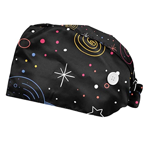 Chapeaux de Travail Planètes JDEZ Anti-Transpiration Casquettes Bouffantes Confort