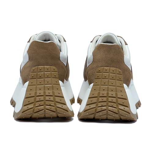 Women's Sneakers Platform Height Increase Casual Walking Shoes Low Lace Up Sneakers Comfortable Non-Slip Women's Shoes3