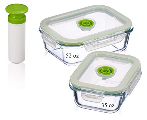 Lasting Freshness Vacuum Seal Food Storage Containers - Deep Freezer Food Storage