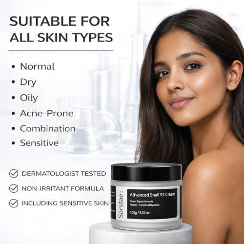 Image of Advanced Snail 92 All In One Cream for Glass Skin | For Glowing & Hydrated Skin | Day + Night Regimen | 100 g