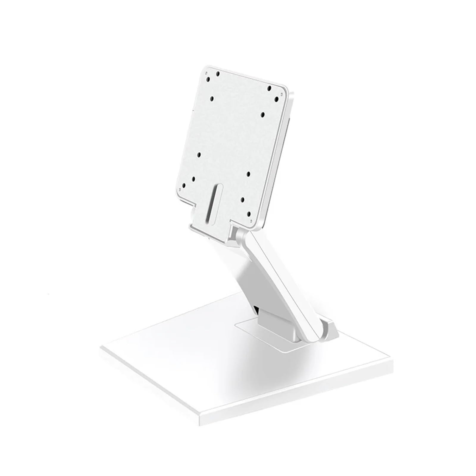 Support de moniteur pliable de bureau fini le mal de dos blanc