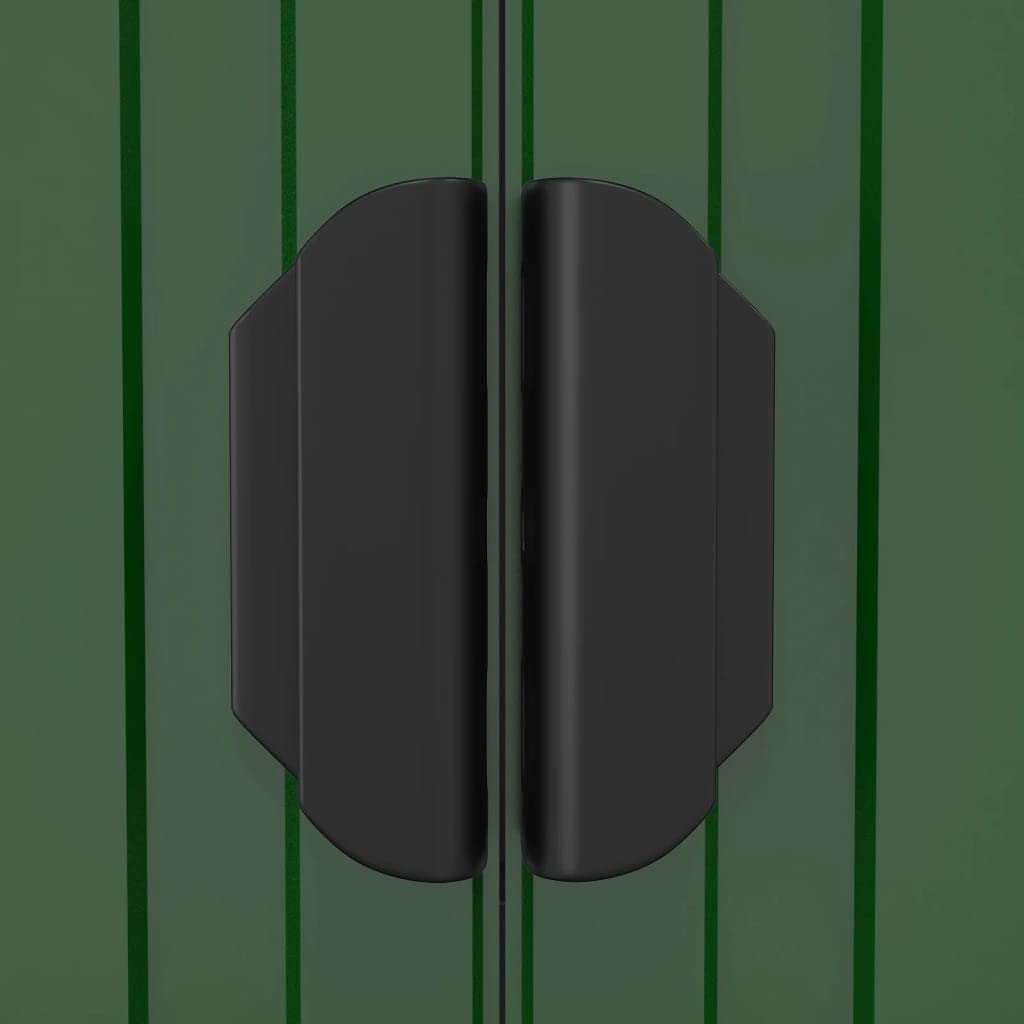 Générique Abri de Jardin Vert 192x440x223 cm Acier galvanisé,Maison & Jardin,Pelouses & Jardins,Vie en extérieur,Structures extérieures,Cabanes & abris de Jardin,3147430