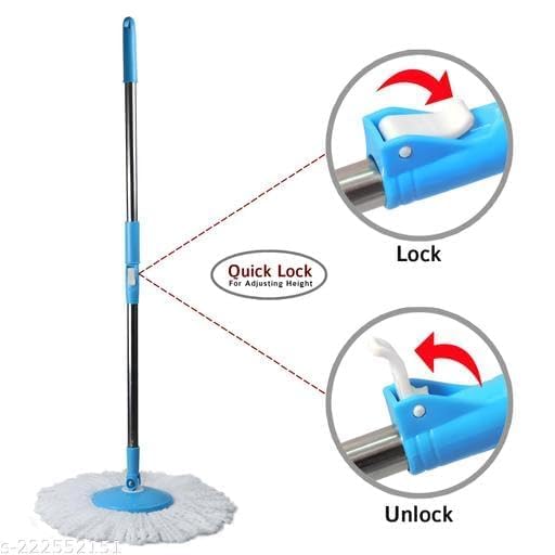 Image of || Spin Mop Stick for Floor Cleaning with Extendable Handle Rod Replace Old Pocha with Easy Mopping Cleaner for Mop & Home, Kitchen ||
